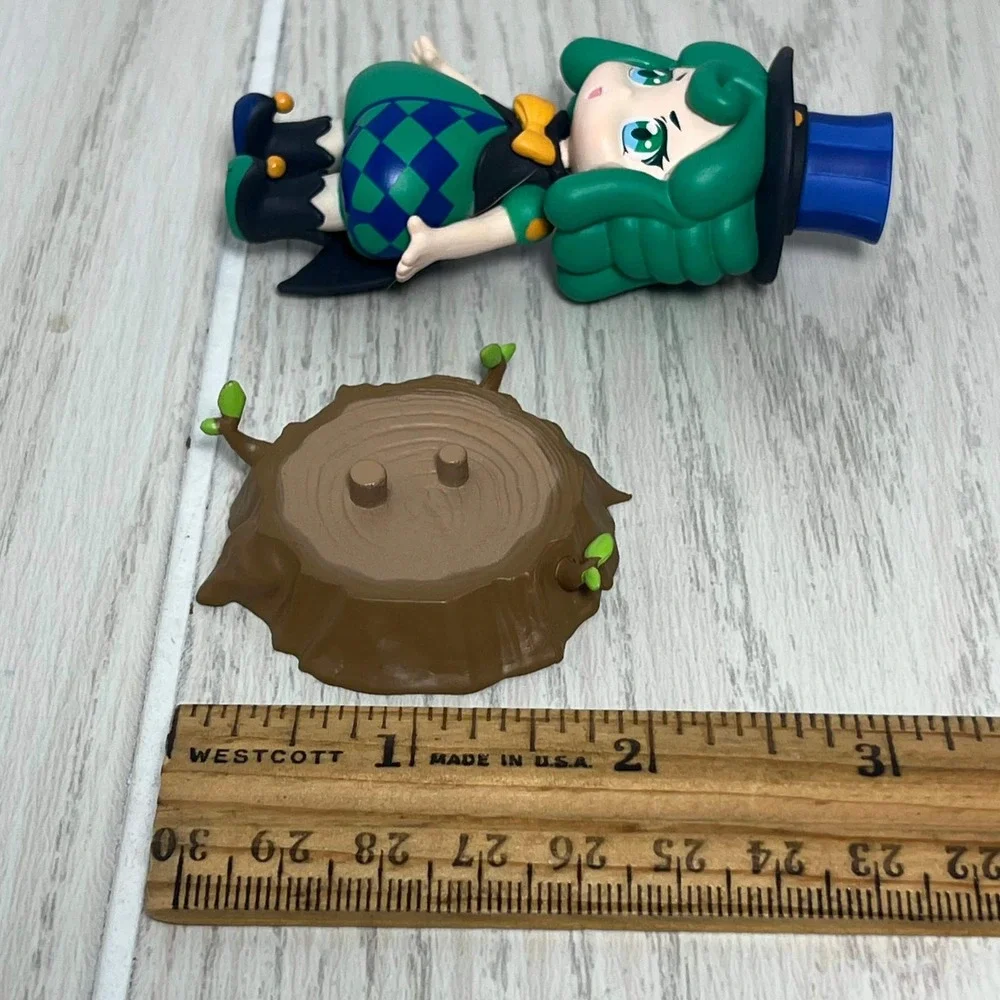 Mlabo Wonder Woods Harlequin Girl Figure Blind Box Anime Girl Green Blue